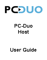 PC Duo User Guide for Host