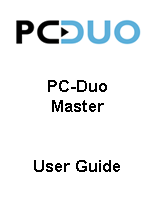 PC Duo User Guide for Master