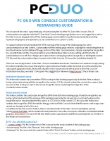 PC-Duo Web Console Customization and Rebranding Guide