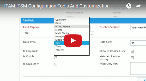 Video of ITAM ITSM Configuration tools